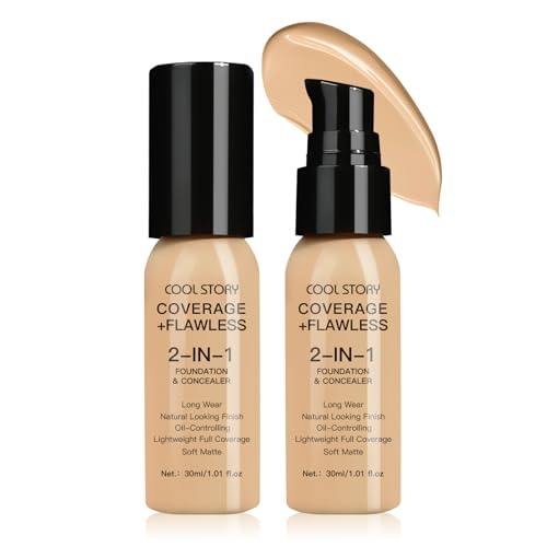 2-in-1 Foundation & Concealer - Long Wear Matte Finish