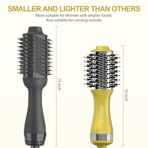 DAN Technology 2-in-1 Hot Air Brush - Dual Voltage Travel Blow Dryer