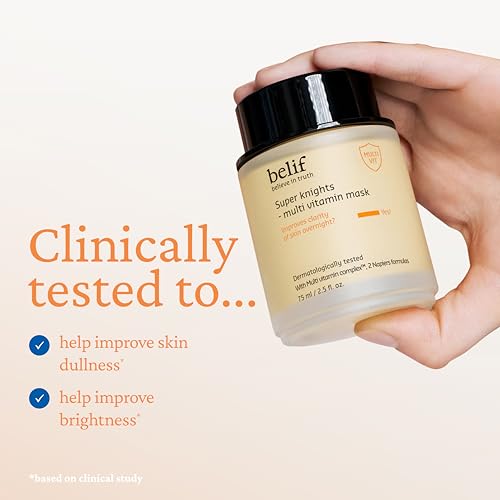 belif Vitamin C Overnight Butter Mask ? Hydrating & Rejuvenating Sleeping Mask with Multi Vitamin Complex for Plumping Dull Skin & Refining Uneven Texture, Korean Skincare, 2.5 fl.oz