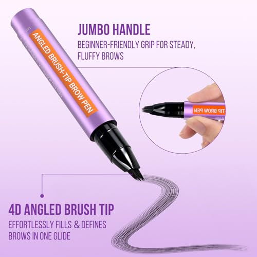 Vevivia 4D Eyebrow Pen - Waterproof Microblading Brow Pencil