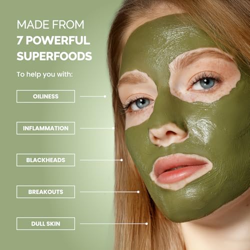 Korean Clay Face Mask with Avocado & Superfoods, 3.4 oz