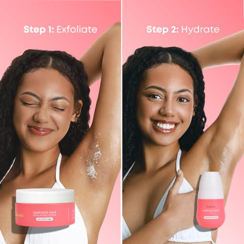 Bushbalm Watermelon Sugar 2-Piece Ingrown Hair Routine Set – Body Oil & Exfoliating Scrub