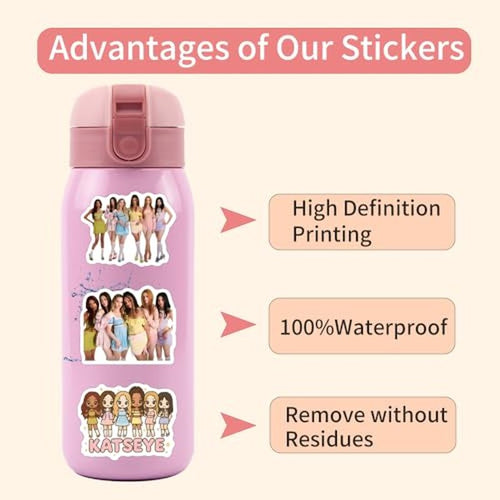 122 Pcs Vinyl Sticker Pack - Waterproof for Laptops, Water Bottles & Skateboards