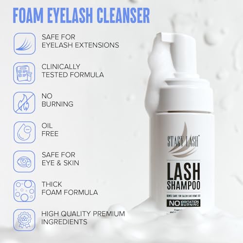 Stacy Lash Eyelash Extension Shampoo with Brush - 50ml
