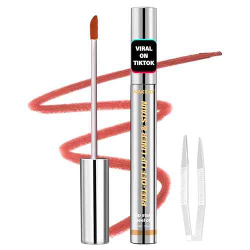 Lip Stain - Lip Stain Peel Off | Waterproof, Transfer-Resistant, Smudge-Proof | Precise Application, One-Peel Finish | Long Lasting Lip Liner Stain for All-Day Color Hold£¨Coral Pink£©