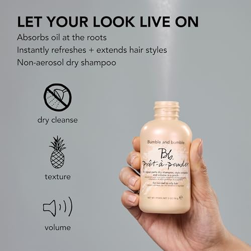 Bumble and bumble. Pr?t-?-powder Dry Shampoo Powder | Adds Volume, Texture + Absorbs Oil | Non-Aerosol | Wavy + Straight