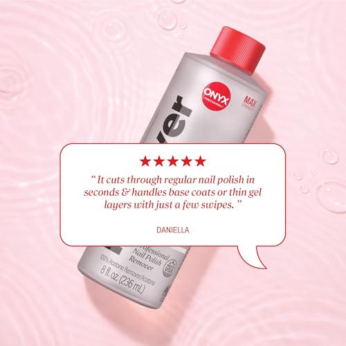 Onyx Professional 100% Pure Acetone Nail Polish Remover with Nail File