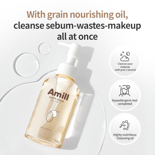 Amill Super Grain Cleansing Oil 125ml - Gentle Makeup Remover
