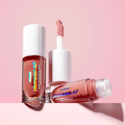 Lottie London Plumped AF in In the Nude, Infused with Hyaluronic filling spheres for a full, plumped & glossy finish