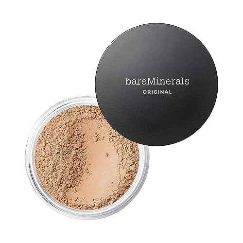 bareMinerals Original Loose Powder Foundation SPF 15, Clean Mineral Powder Face Makeup, Sheer-to-Full Coverage, Talc-Free, Non-Comedogenic, Vegan