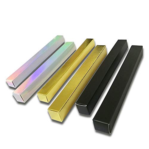 50 Pcs Black Matte Eyeliner Packaging Boxes 5.7x0.63"