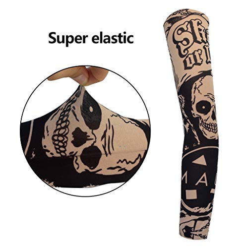 HOVEOX 20PCS Temporary Tattoo Arm Sleeves