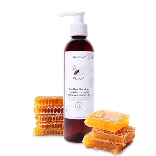 NatShop | Bee Silk Body Lotion With Olive Oil Beeswax And Vitamin E | 8.8oz Pump