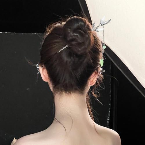 6-Piece Star Moon Hair Sticks for Buns Vintage Chinese Hairpins