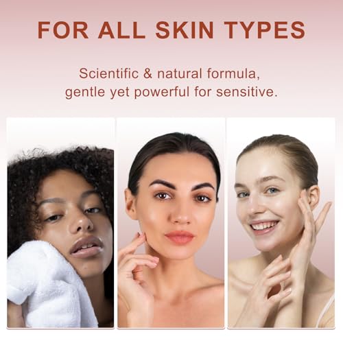 Facial Hair Removal Cream Kit for Women Face ? Depilatory & Soothing Cream, 4 Min Painless & Flawless Lip Chin Hair Remover, Gentle for Sensitive Skin Hair Removal (1.69 + 0.34 FL Oz)