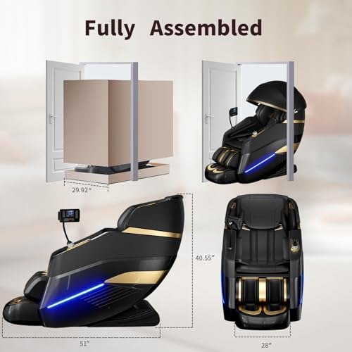 Dr.hiumi Zero Gravity Massage Chair Full Body with 3D SL-Track