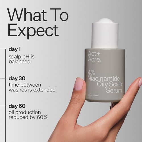 Act+Acre 4% Niacinamide Oily Scalp Serum - 2.2 Fl Oz