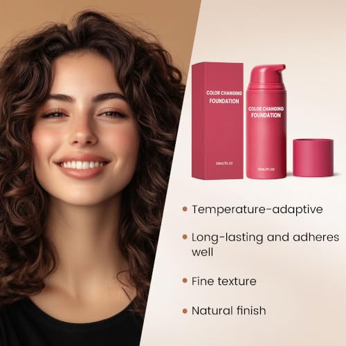 Color Changing Foundation - Skin Tone Adapting Liquid, 2 pcs
