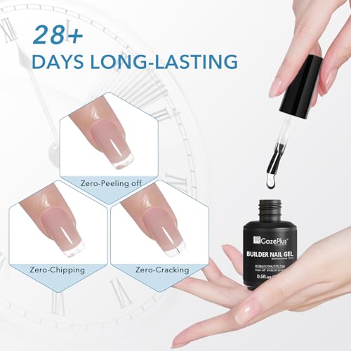 Builder Nail Gel - 15ml Nail Extension & Strengthening Gel for Salon-Quality Manicures