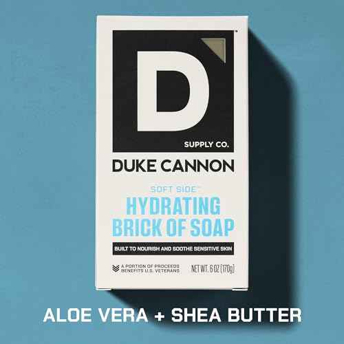 Duke Cannon Supply Co. Soft Side Hydrating Brick Of Soap For Men - Shea Butter - Sandalwood Scent - 6oz