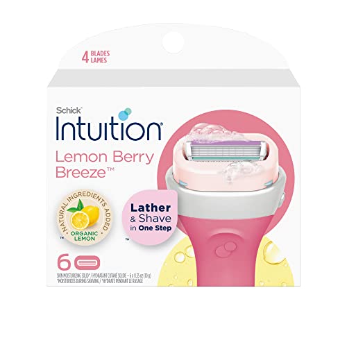 Lemon Berry Breeze Razor Refills for Women - 6 Count