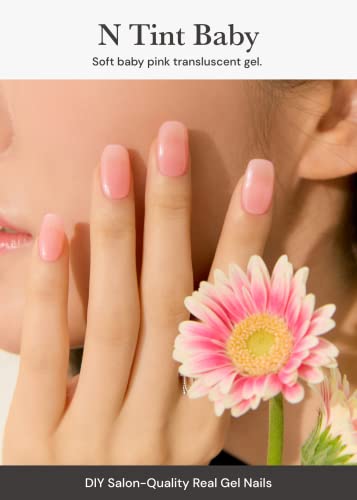 ohora Semi Cured Gel Nail Strips - Baby Pink, 30 Wraps, Easy Apply