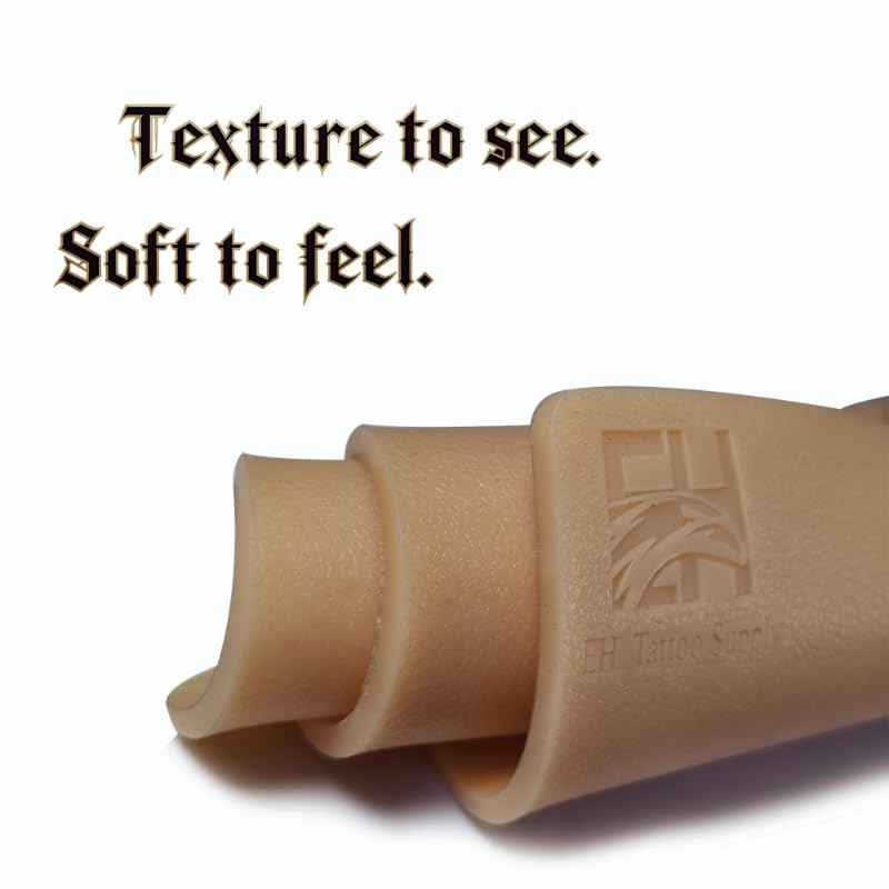 EH Tattoo Professional Tattoo Practice Skin - EHSKIN PRO 8"x12" Silicone Training Substrate 5mm Thick Dual-Use for Skill Practice & Art Display