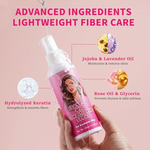 Synthetic Wig Leave-In Conditioner Spray - Keratin & Jojoba 5.07 oz