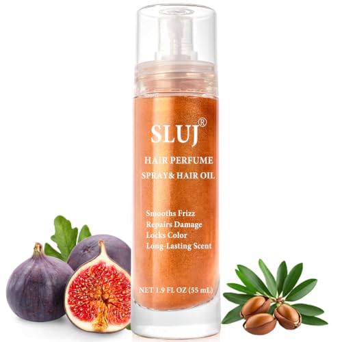SLUJ Hair Perfume for Women 55ml with Shimmer, Heat Protection & Argan Oil
