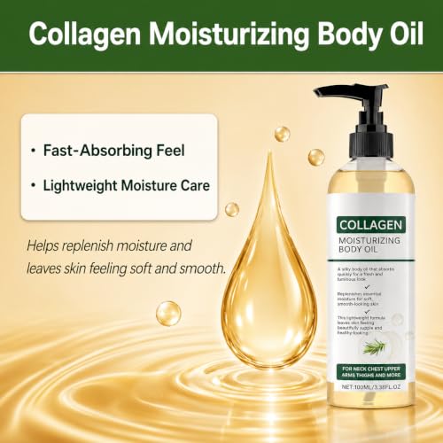 Elycura Collagen Body Oil - Firming & Vitamin Enriched Formula