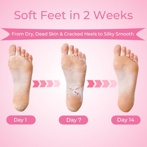 SAISZE Lavender Foot Peeling Mask - 4 Pairs Callus & Dead Skin Remover