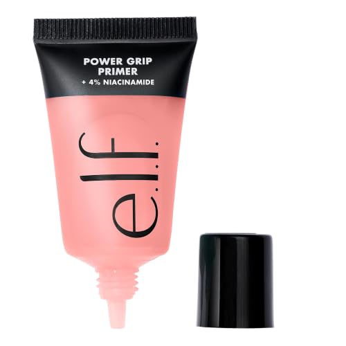 e.l.f. Power Grip Primer + Niacinamide Mini 0.5 fl oz - Gel Primer, Clear