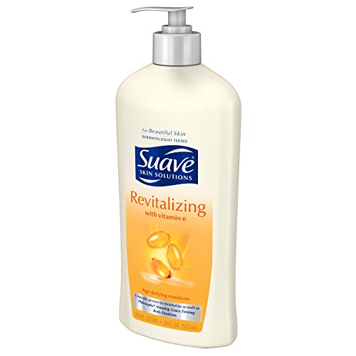 Suave Skin Solutions Body Lotion, Revitalizing with Vitamin E, 18 oz