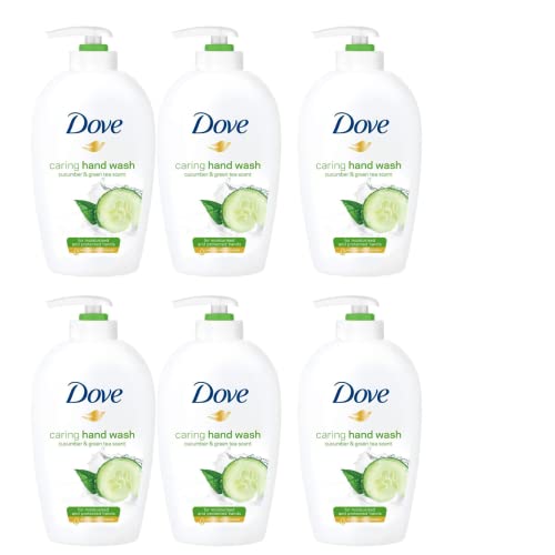 Dove Caring Hand Wash, Fresh Touch Cucumber & Green Tea, 8.45 Fl Oz (Pack of 6)