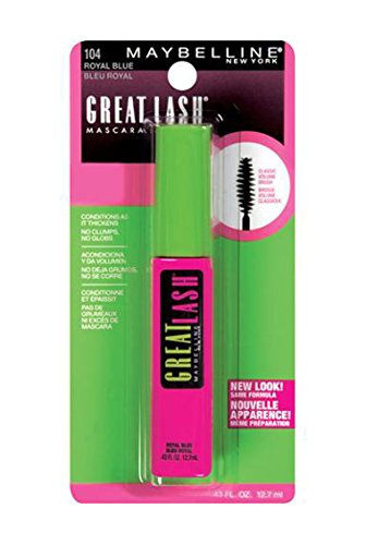 Maybelline Great Lash Washable Mascara, Royal Blue, 1 Tube