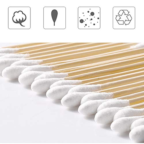 Eco-Friendly Double-Tipped Cotton Swabs - 2000 Count | Biodegradable