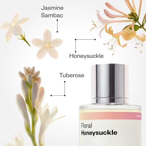 Dossier Floral Honeysuckle Women’s EDP Perfume 50ml - Long-Lasting, Vegan & Luxury Fragrance