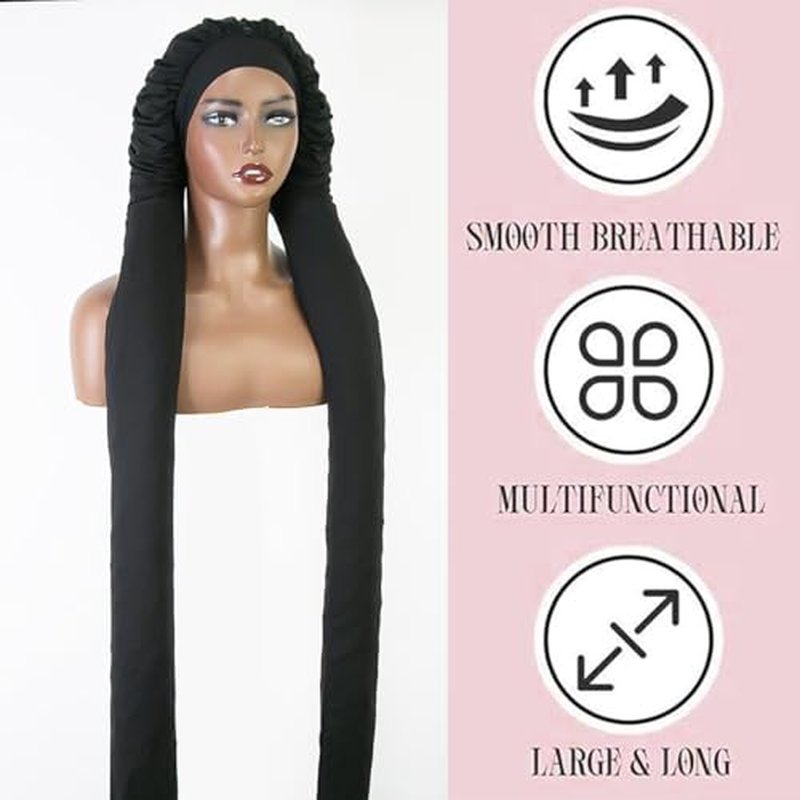 42-Inch Pantyhose Bonnet for Long Hair Protection - Maroochin