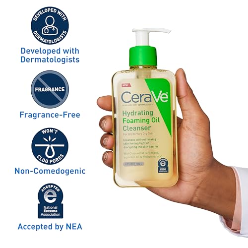 CeraVe Hydrating Foaming Oil Cleanser 19oz | Dry Skin