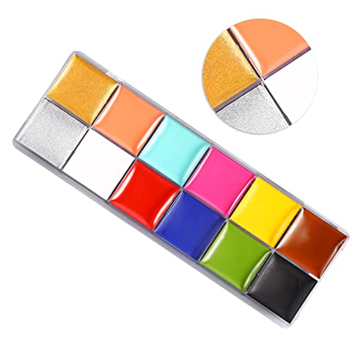 12 Colors Face Body Flash Oil Pigment Makeup Paint