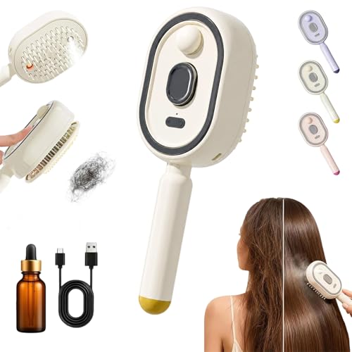Electric Spray Hair Brush with Massage & Hydrating Mist - Rechargeable