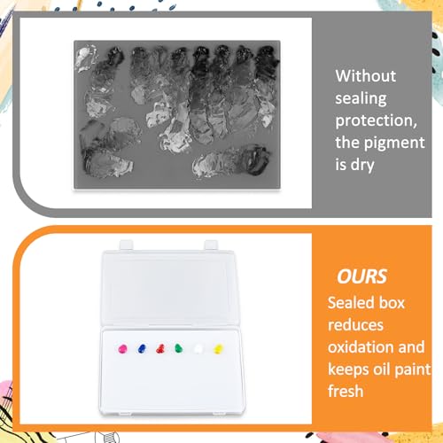 Nuanchu Airtight Stay Wet Palette Set with Tempered Glass Palette