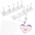 Magnetic Nail Art Stand Set with Holders & Adhesive Tape