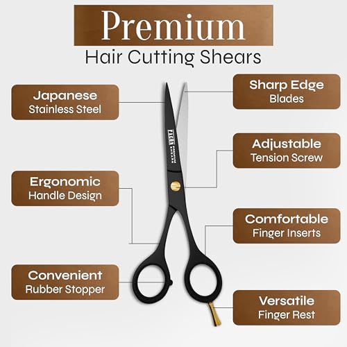 Facon Professional Hair Scissors 6.5" Japanese Stainless Steel