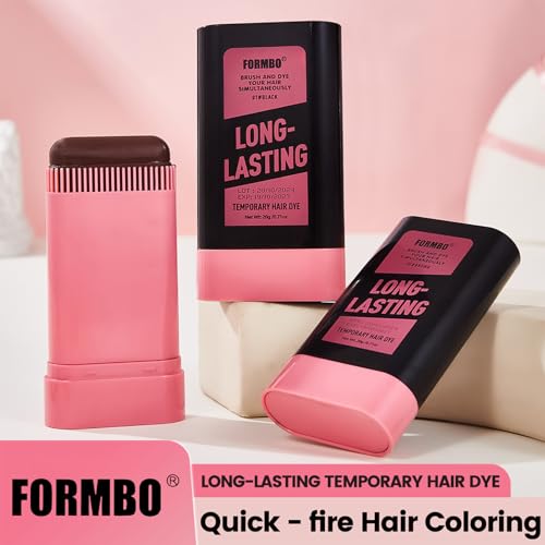 Hair Dye Comb for Instant Gray Coverage - Black, Long-Lasting Touch Up