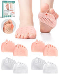 Silicone Toe Spacers for Bunions & Hammertoes (4 Pairs)