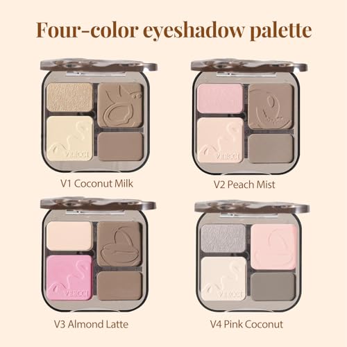 Face & Body Contour Palette - Highlighter Makeup Powder Stick with Glow Bronzer, Blush & Shimmer Cream, Korean Natural Glow, Gold/Silver/Vintage Non-Greasy Skin Tone (V2 Peach Mist)