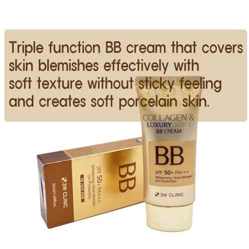 123 UBuy Shop_Korea Collagen & Luxury Gold BB Cream SPF50+/PA+++ Say goodbye to blemishes and uneven skin tone - 1.69Oz