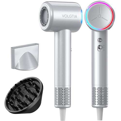 Volgtia Hair Dryer 110000 RPM Ionic Diffuser Curly