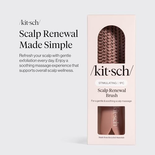 Kitsch Scalp Renewal Brush - Exfoliating Scalp Massager, Terracotta